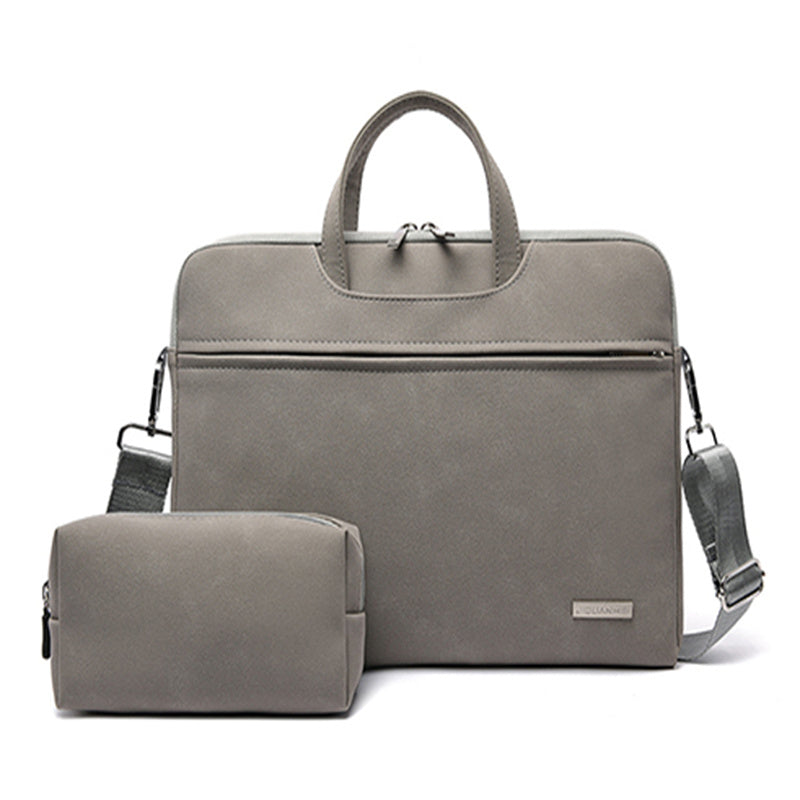 PU Leather Laptop Bag for Women & Men – Fits 13.3'' to 15.6'' MacBook, Shoulder & Handbag Case