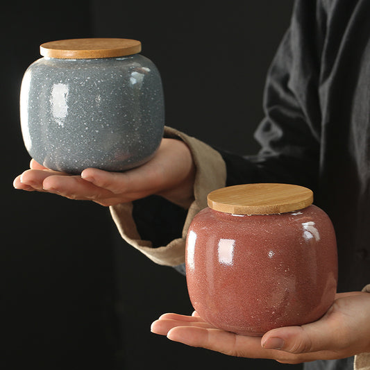 Household Sucrier Large Ceramic Sealed Can