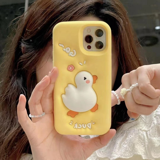 Fashion Personalized Decompression Duck Phone Case