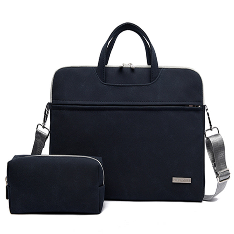 PU Leather Laptop Bag for Women & Men – Fits 13.3'' to 15.6'' MacBook, Shoulder & Handbag Case