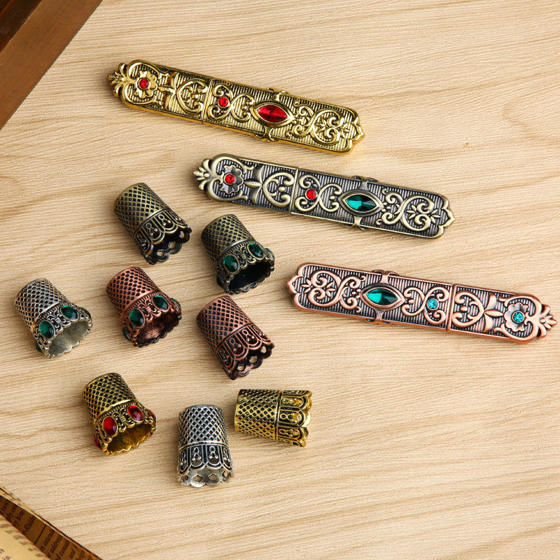 Retro Diamonds Thimble Awl Syringe